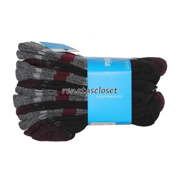 Columbia Men's 4-Pair Top Striped Crew Sock Set NWT - Picture 5 of 8